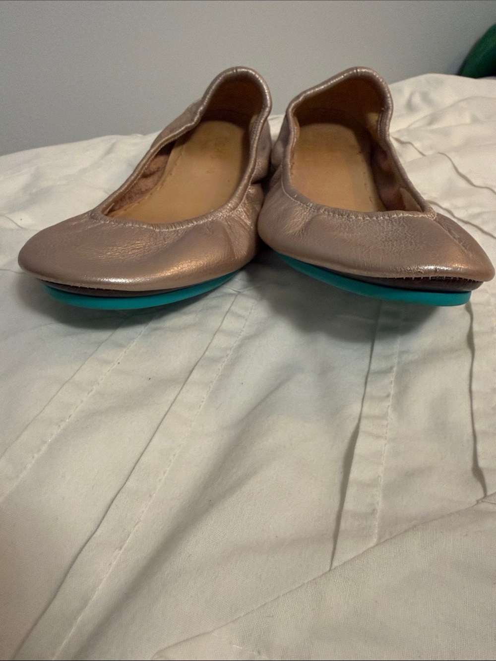 Tieks rose gold flats size 10 - Picture 4 of 5